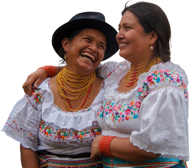 Martha Arotingo y Luzmila Morán